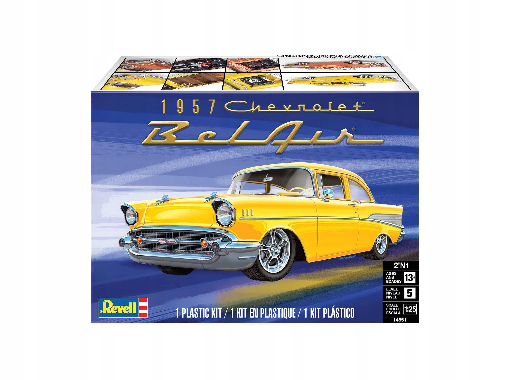 Lindberg Model Kit 73028 1953 Chevy Bel Air Bomb Snap 1/25