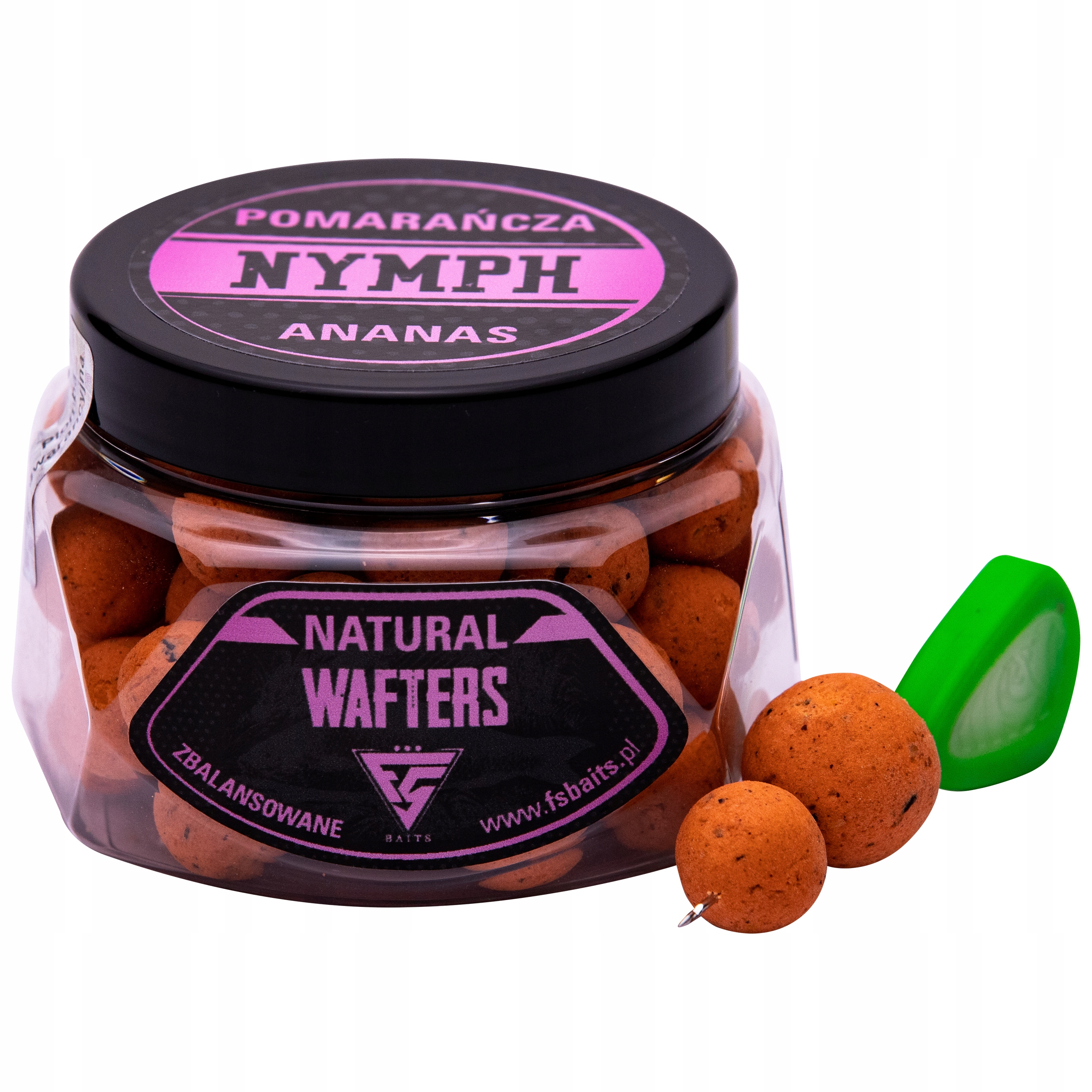 Fs Baits Kulki Zbalansowane Natural Wafters Pomarańcza & Ananas 24 mm
