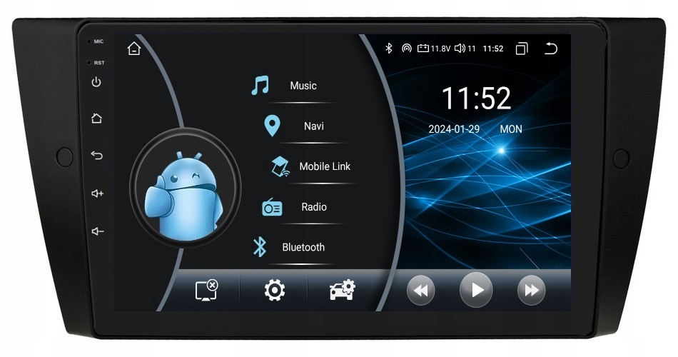 Navigácia Rádio 2DIN Android Bmw 3 E90 E91 E93 E93 2/32 Gb Carplay Dsp Lte