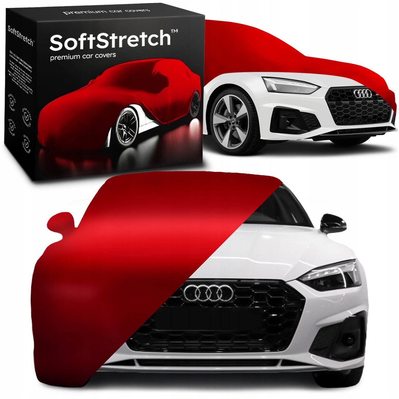 Kryt do auta Premium SoftStretch pro Audi A5 F5 Sportback Červený