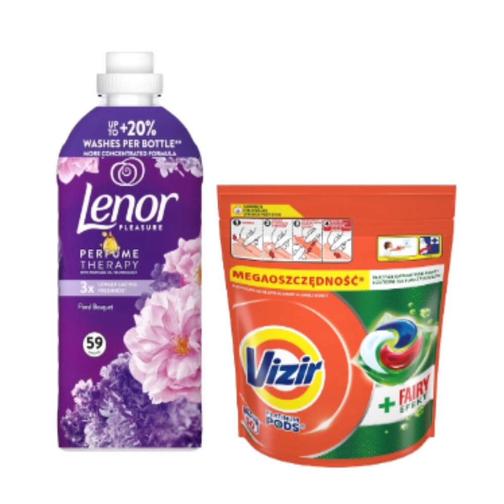 Vizir Fairy Effect Pods 50prań Lenor Floral Bouquet 59 prań, 1,25l