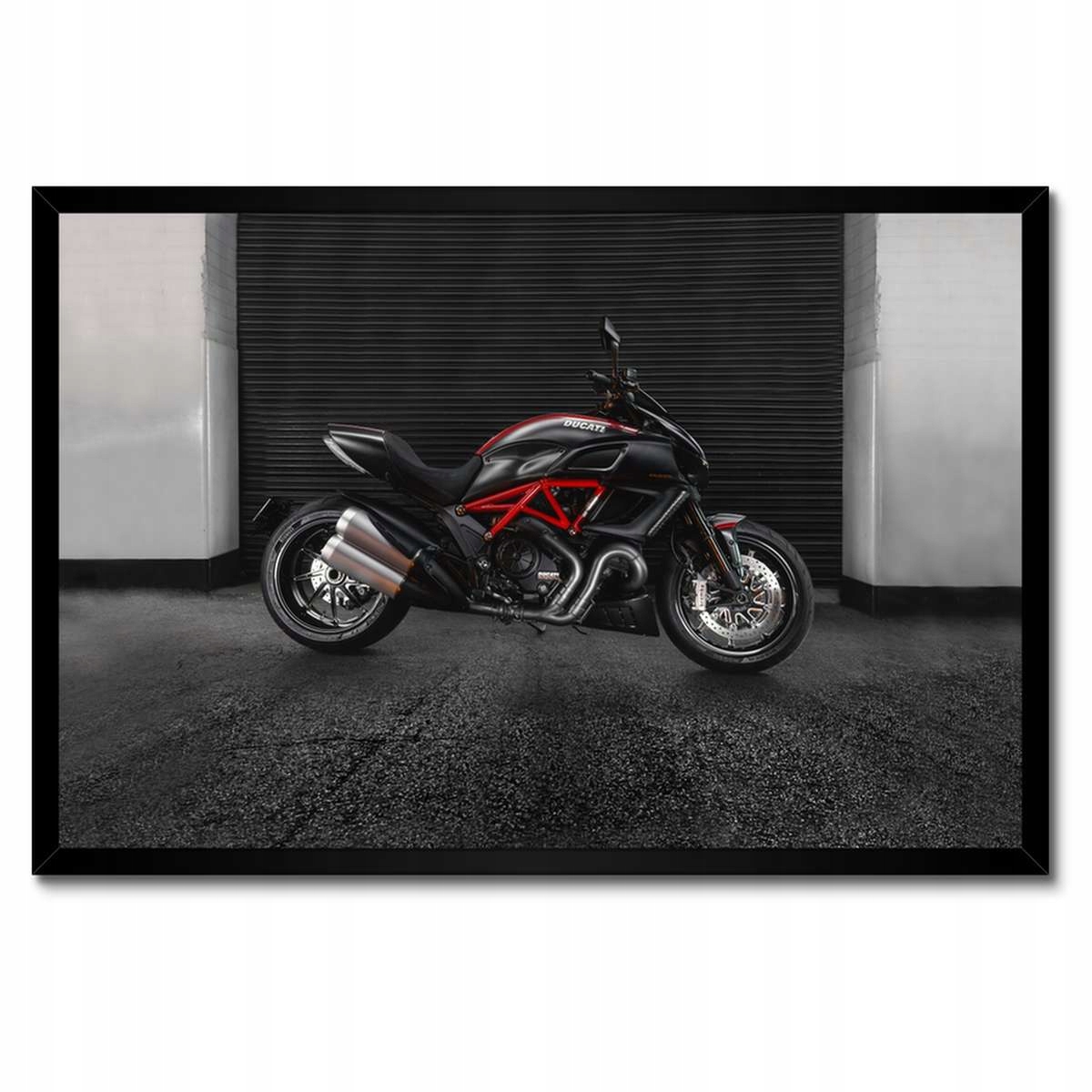 Plakáty v rámu 60x40 Ducati Diavel motocykl