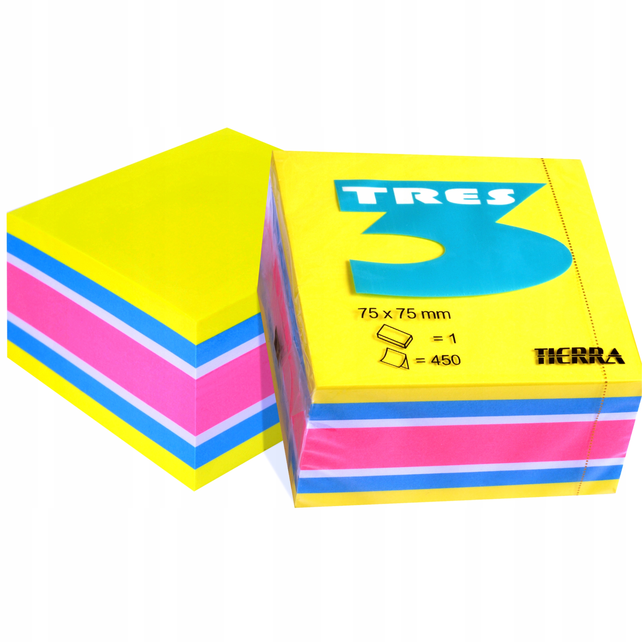 

Karteczki samoprzylepne 75x75mm Energy Żół 450k