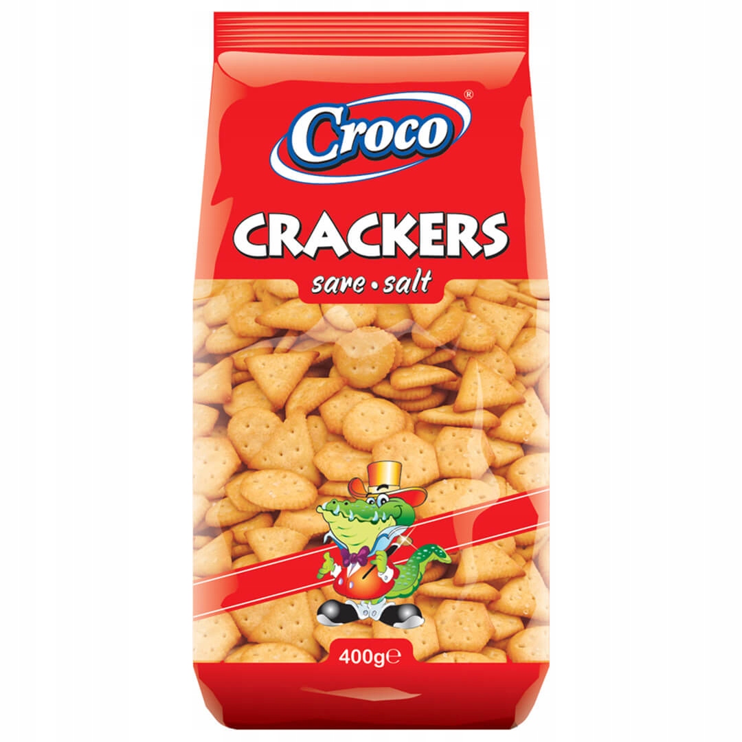 CROCO Krakersy solone 400g DUŻA PACZKA