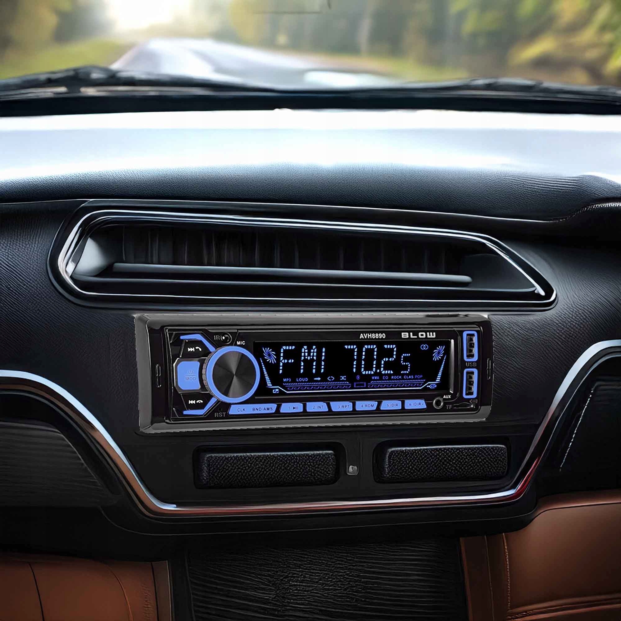 RADIO SAMOCHODOWE 1-DIN BLUETOOTH USB SD RDS KOLORY PILOT ZESTAW EAN (GTIN) 5900804124375