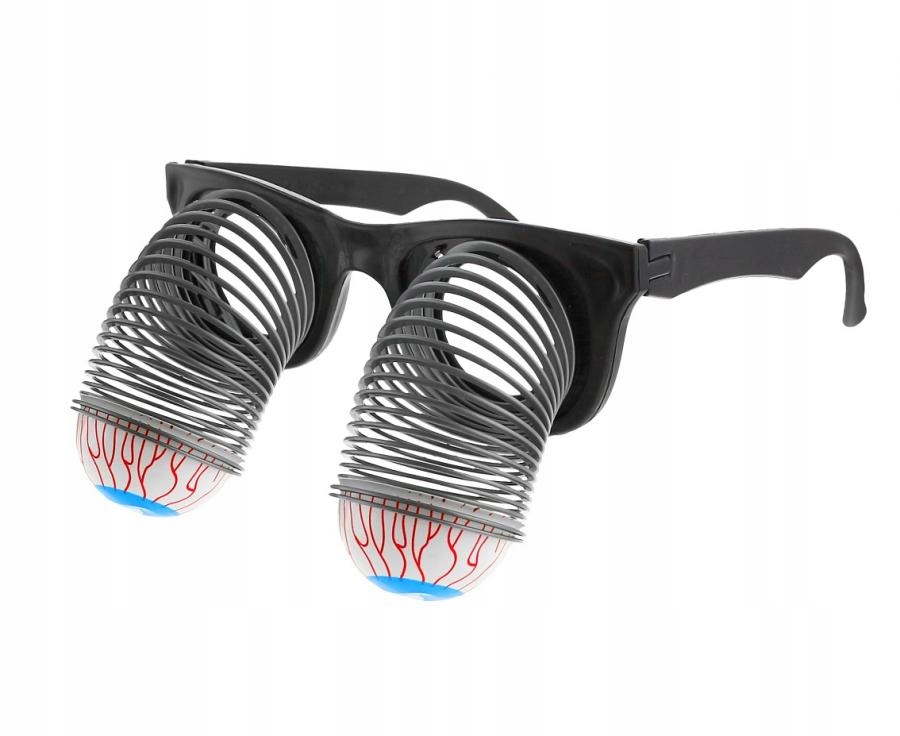 Okulary WYCHODZĄCE GAŁY wypadające oczy sprężyny