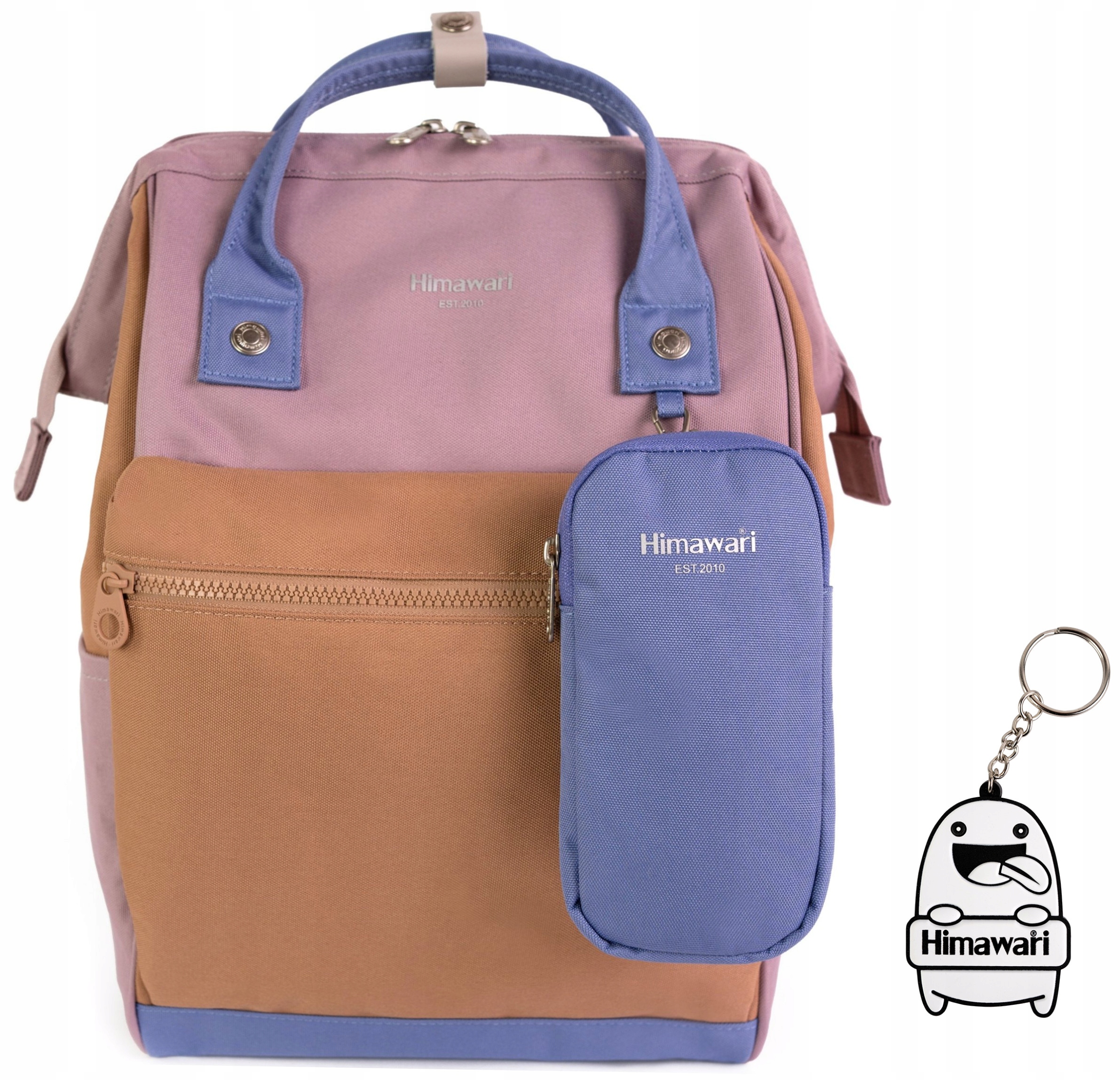 Plecak miejski Himawari Task M wielofunkcyjny codzienny organizer Rudy