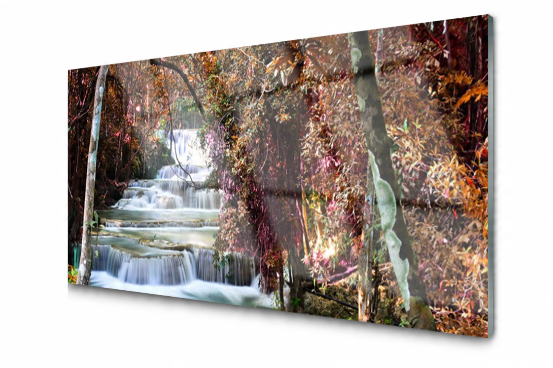 

Panel szklany Płytka Wodospad Las Natura 120x60