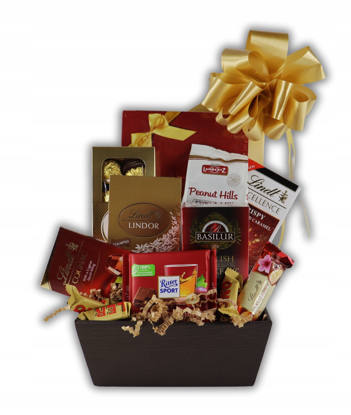 Levně Dárkový koš Burgundská sladkost Dárek pro ženu Jmeniny Narozeniny