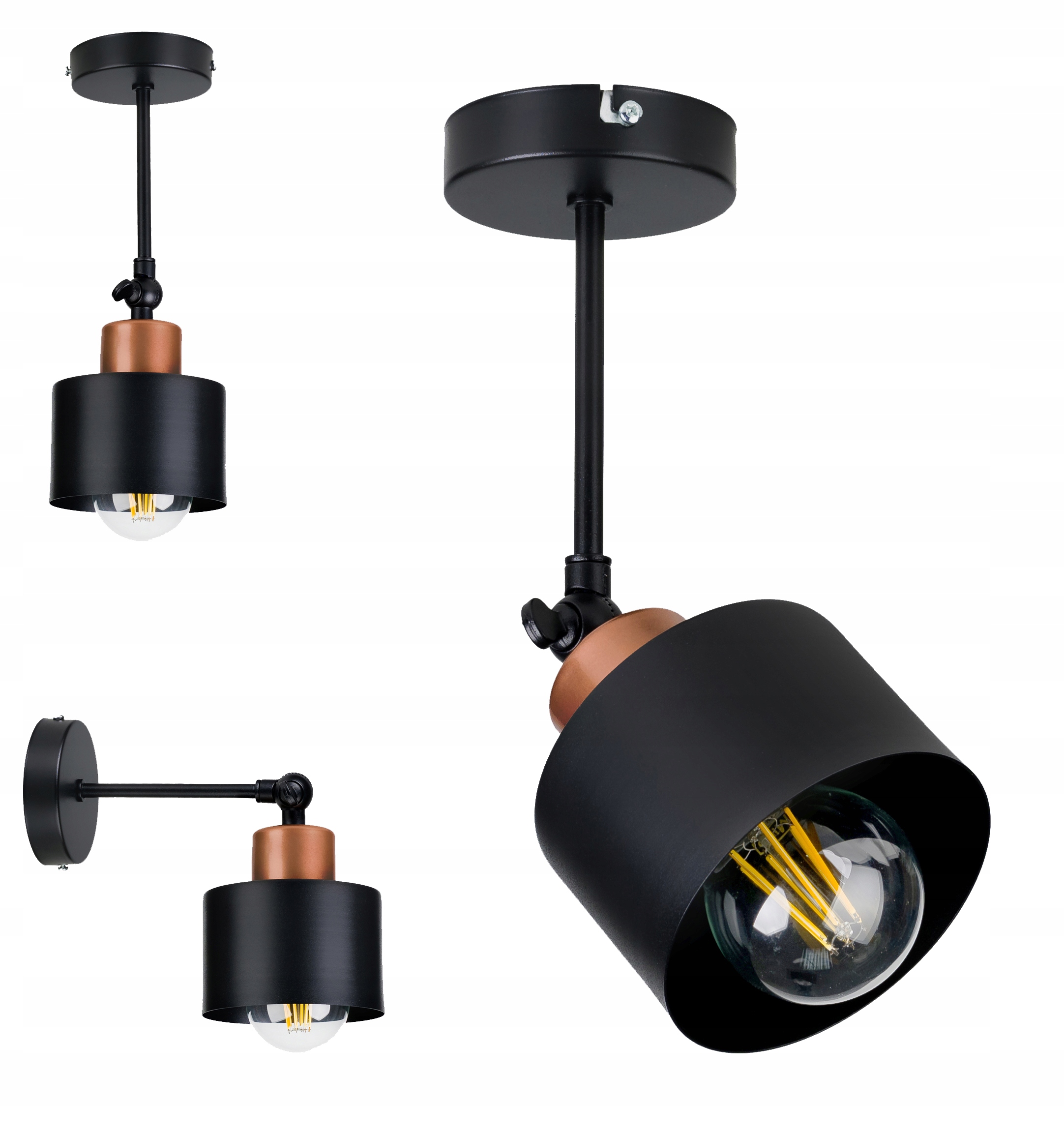 

Lampa Wisząca sufitowa Żyrandol kinkiet loft Kubek