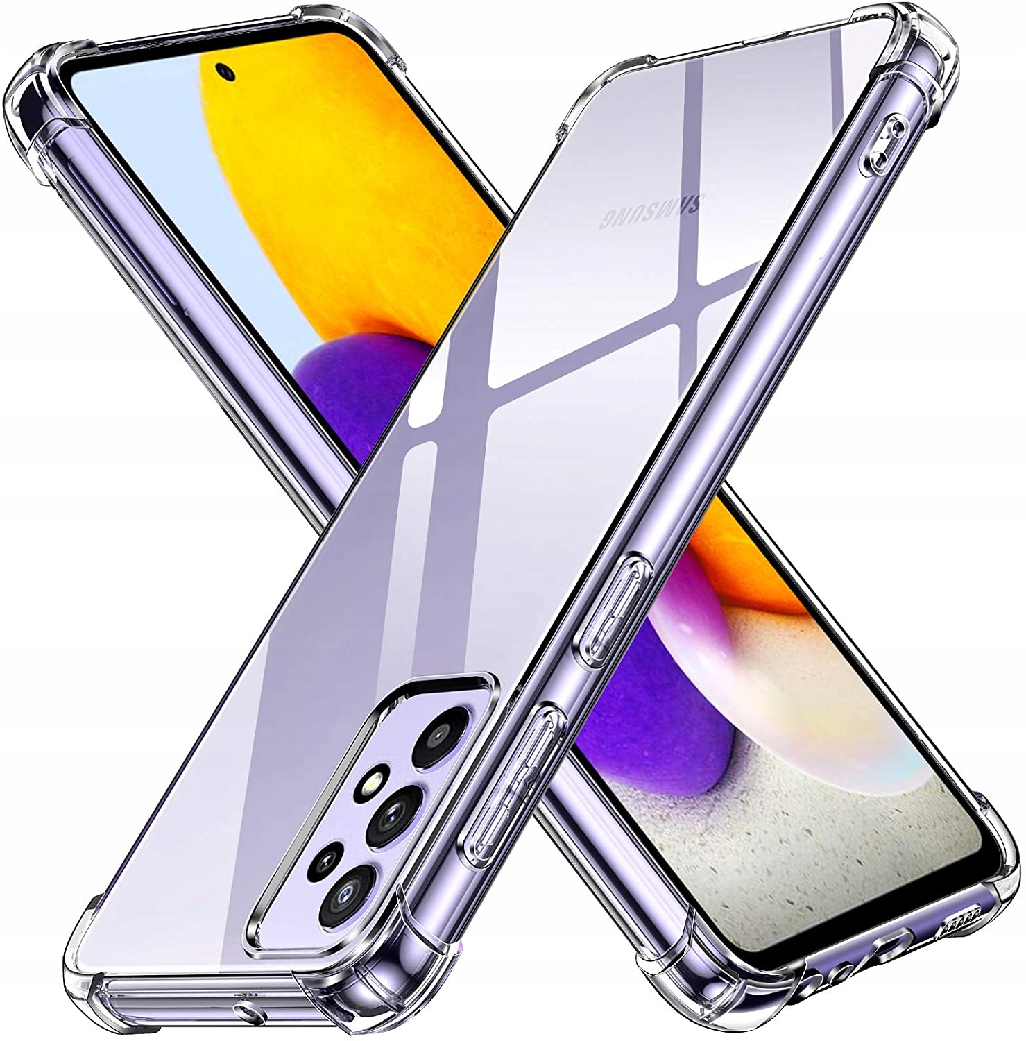 

Etui do Samsung A72 Pancerne Anti Shock Szkło