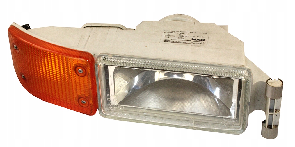 LAMPA HALOGENOWA PRAWA Z KIERUNKOWSKAZEM MAN TGA