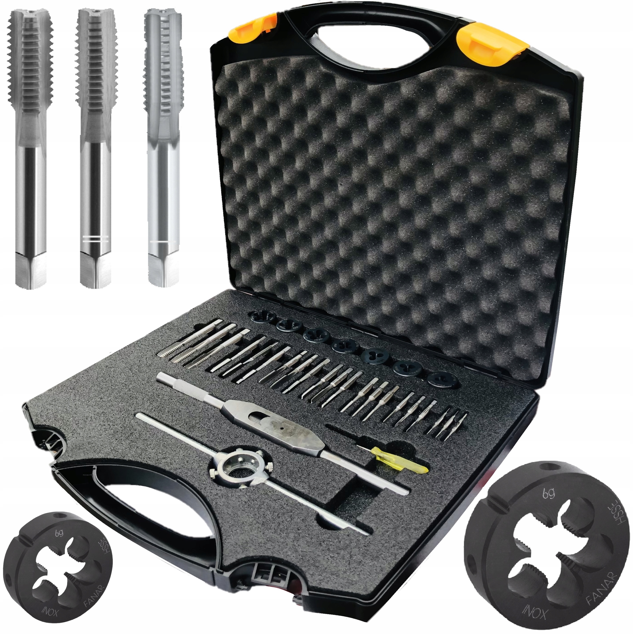 

Fanar Zestaw gwintowników i narzynek M3-M12 Inox