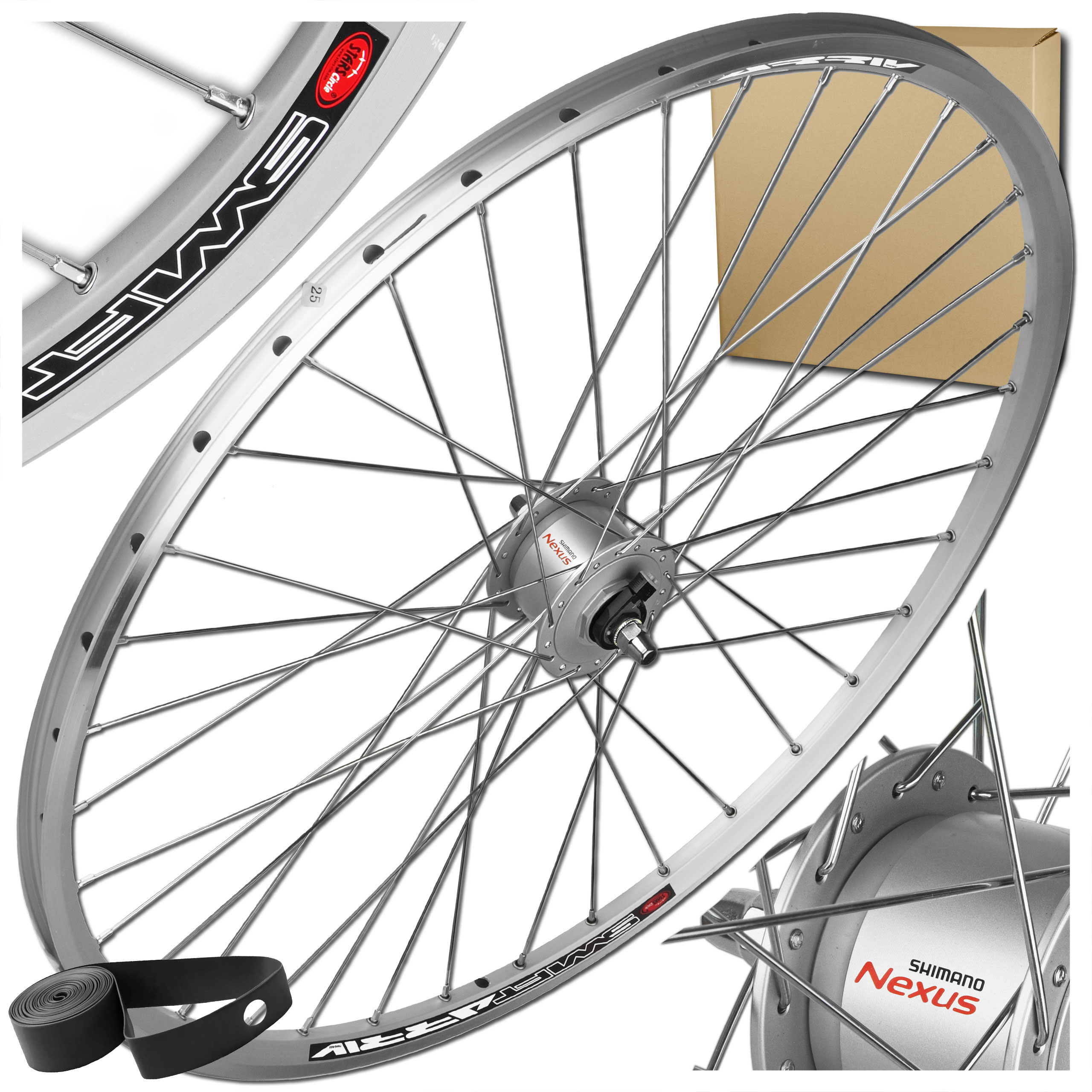 Przednie Koło Rowerowe 28" 622x19 Shimano Nexus Z Dynamem Prądnica Nitowane