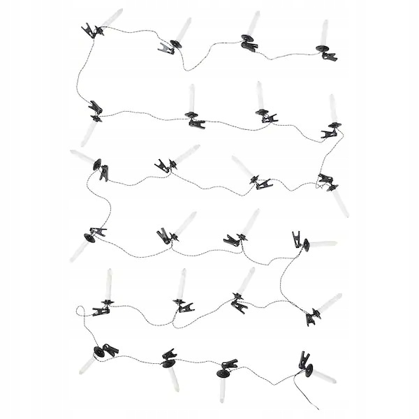 ГИРЛЯНДЫ ГИРЛЯНДЫ СВЕТОДИОДНЫЕ СВЕЧИ С ЗАЖИМОМ 24 ЛАМПЫ