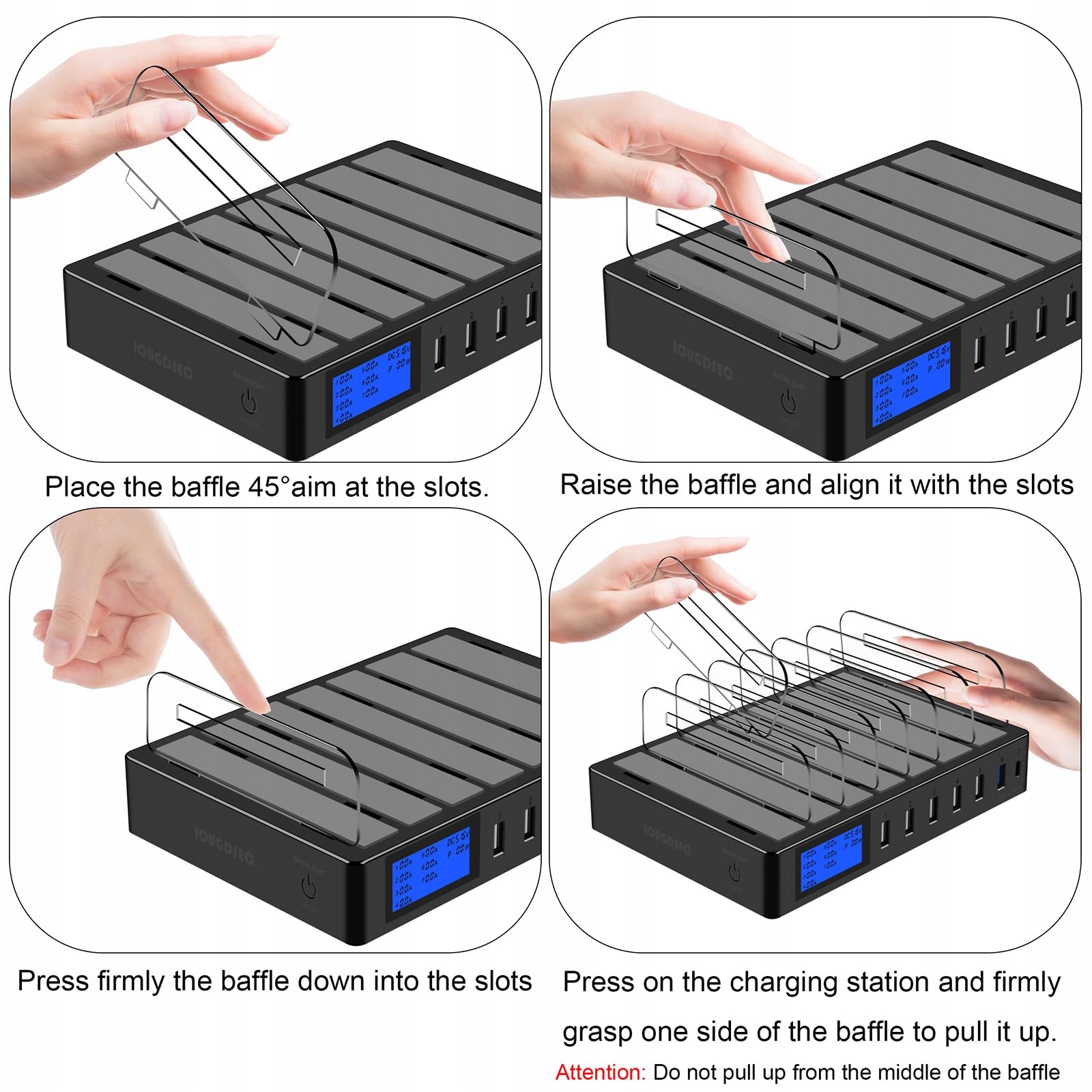 Szybka stacja ładująca PD20W QC3.0 z wieloma portami USB, 7 w 1 — miniatura 2