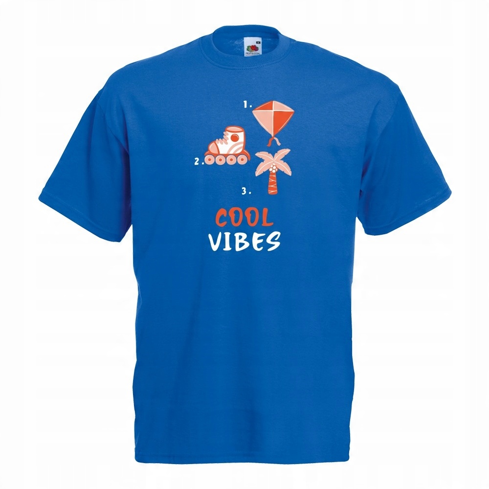 

Koszulka cool vibes rolki palmy S niebieska
