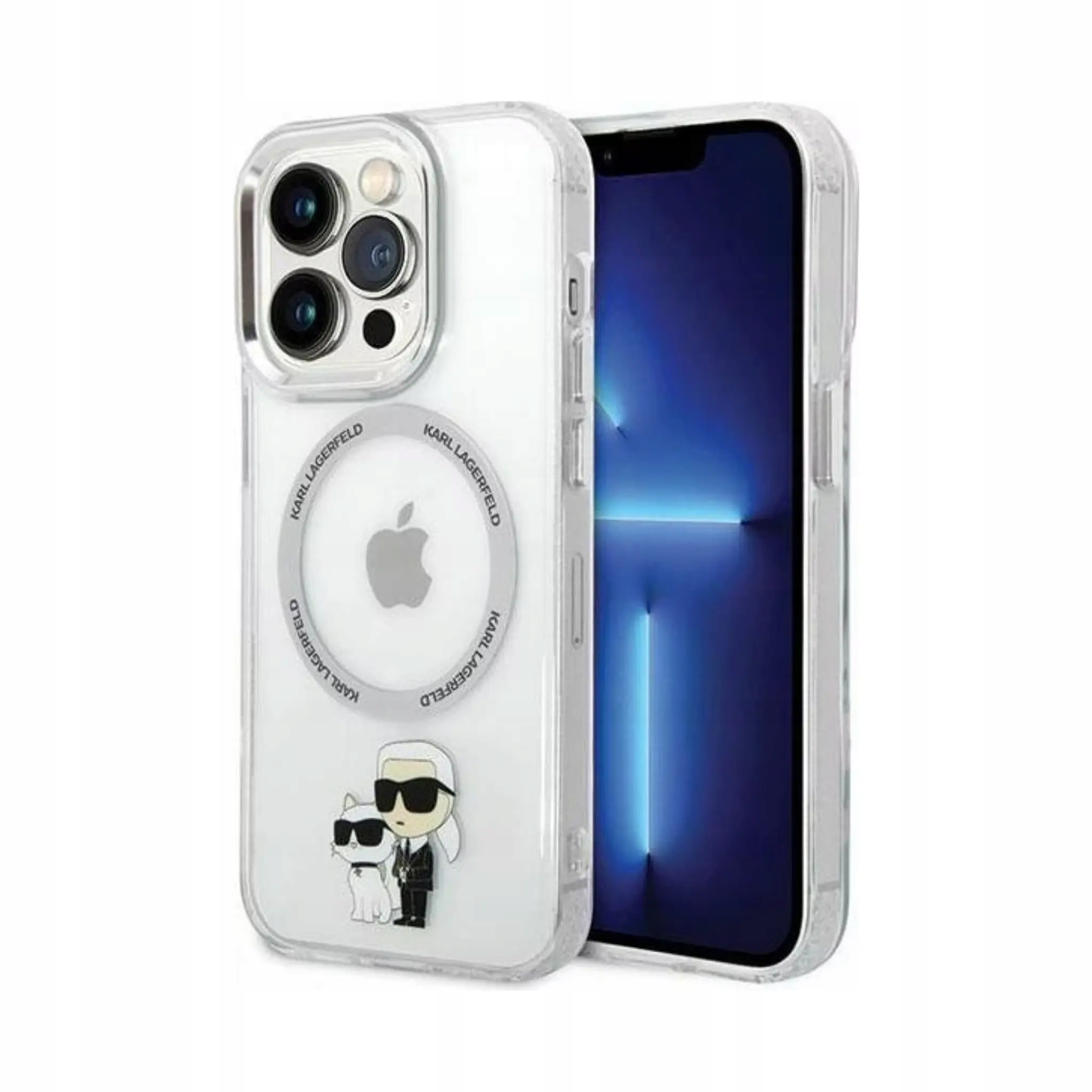 Karl Lagerfeld IML Karl &amp; Choupette Etui, przezroczyste iPhone 13 Pro