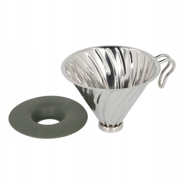 Hario metalowy Drip V60-02 z podstawką