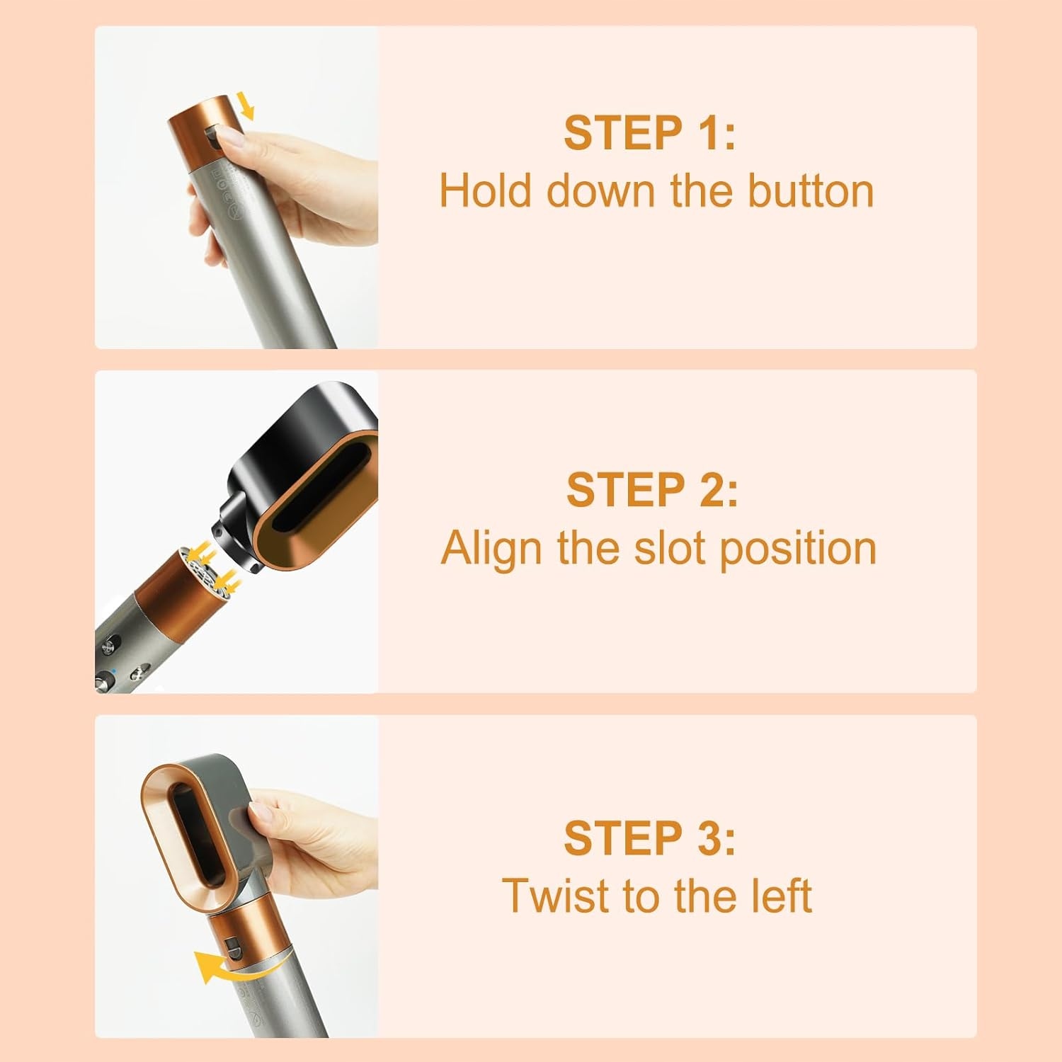 Dyson Airwrap HS01 HS05 Zamiennik dyszy do su Kolor dominujący beżowy/brązowy