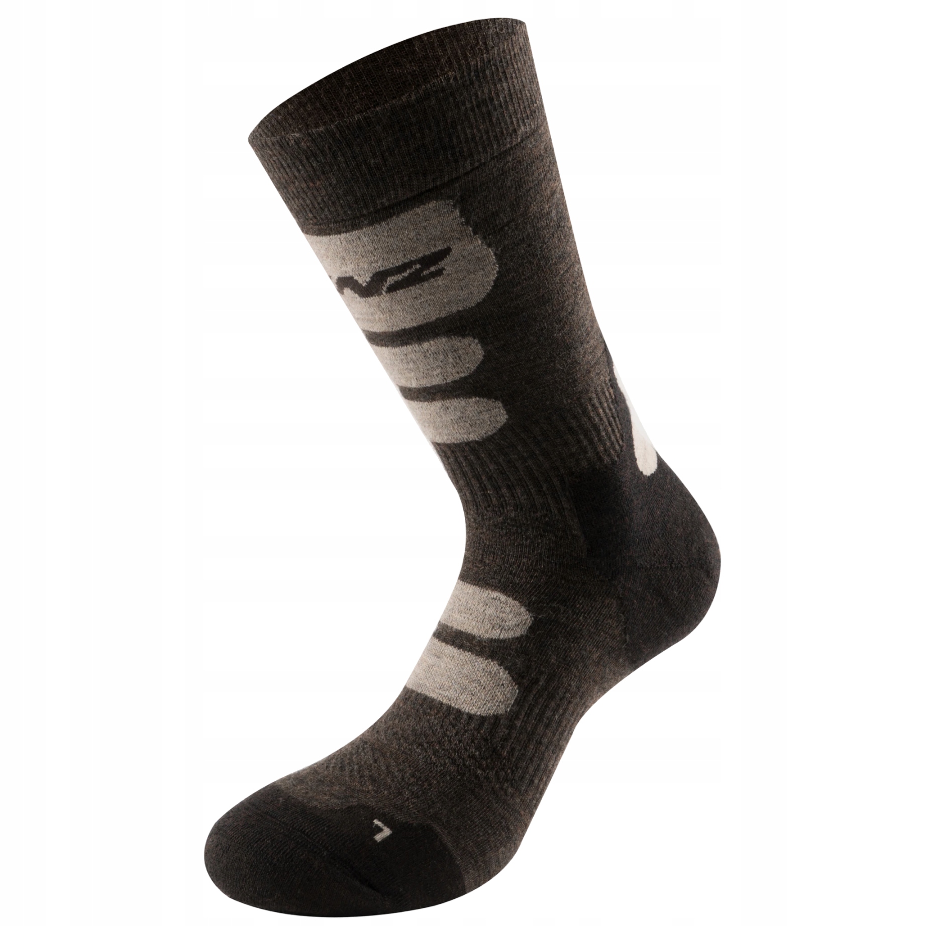 Skarpety Trekkingowe Górskie Merino Wysokie Lenz Trekking 8.0 Black 39-41