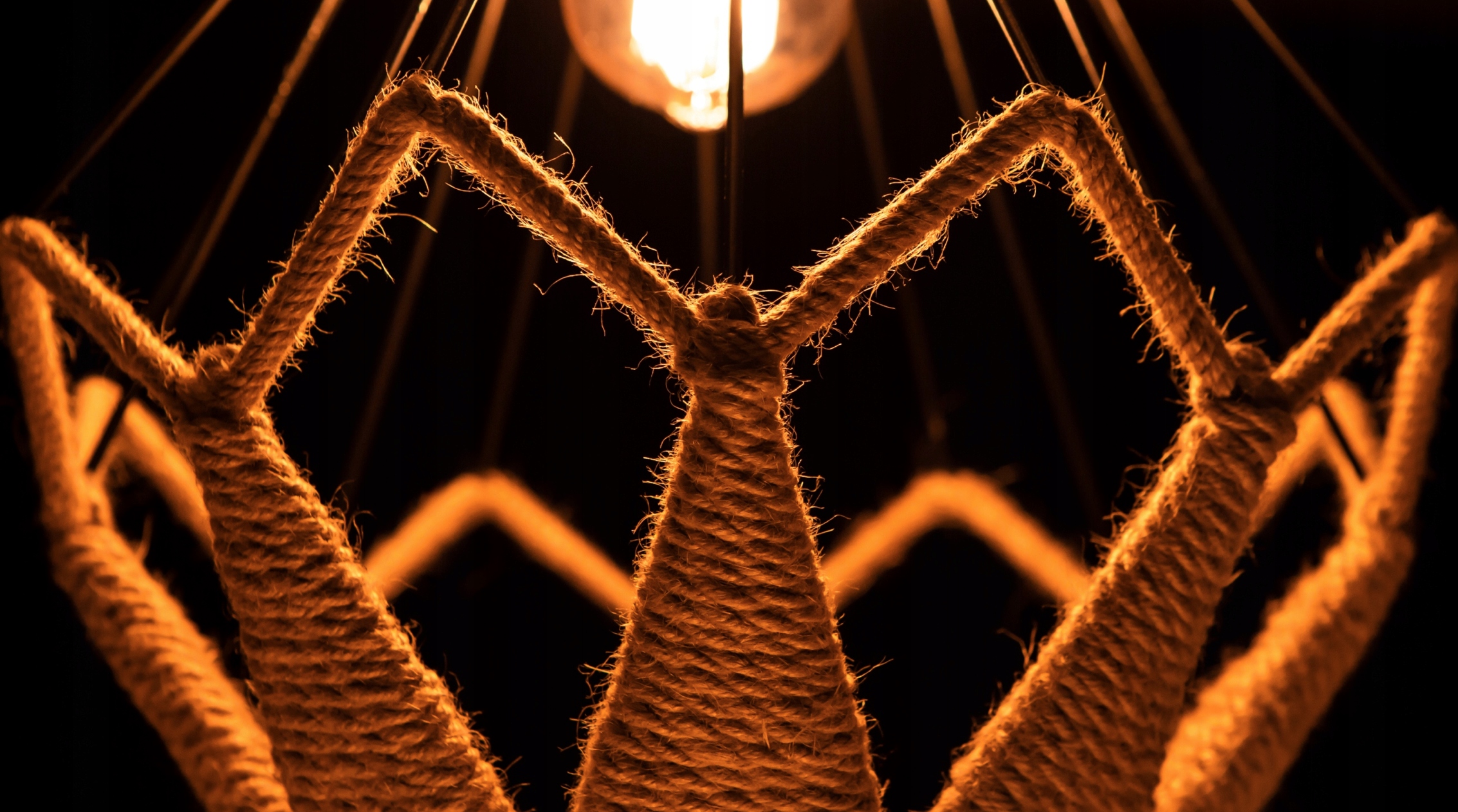 Lampa wisząca Boho przeplatana Diament Marka Led