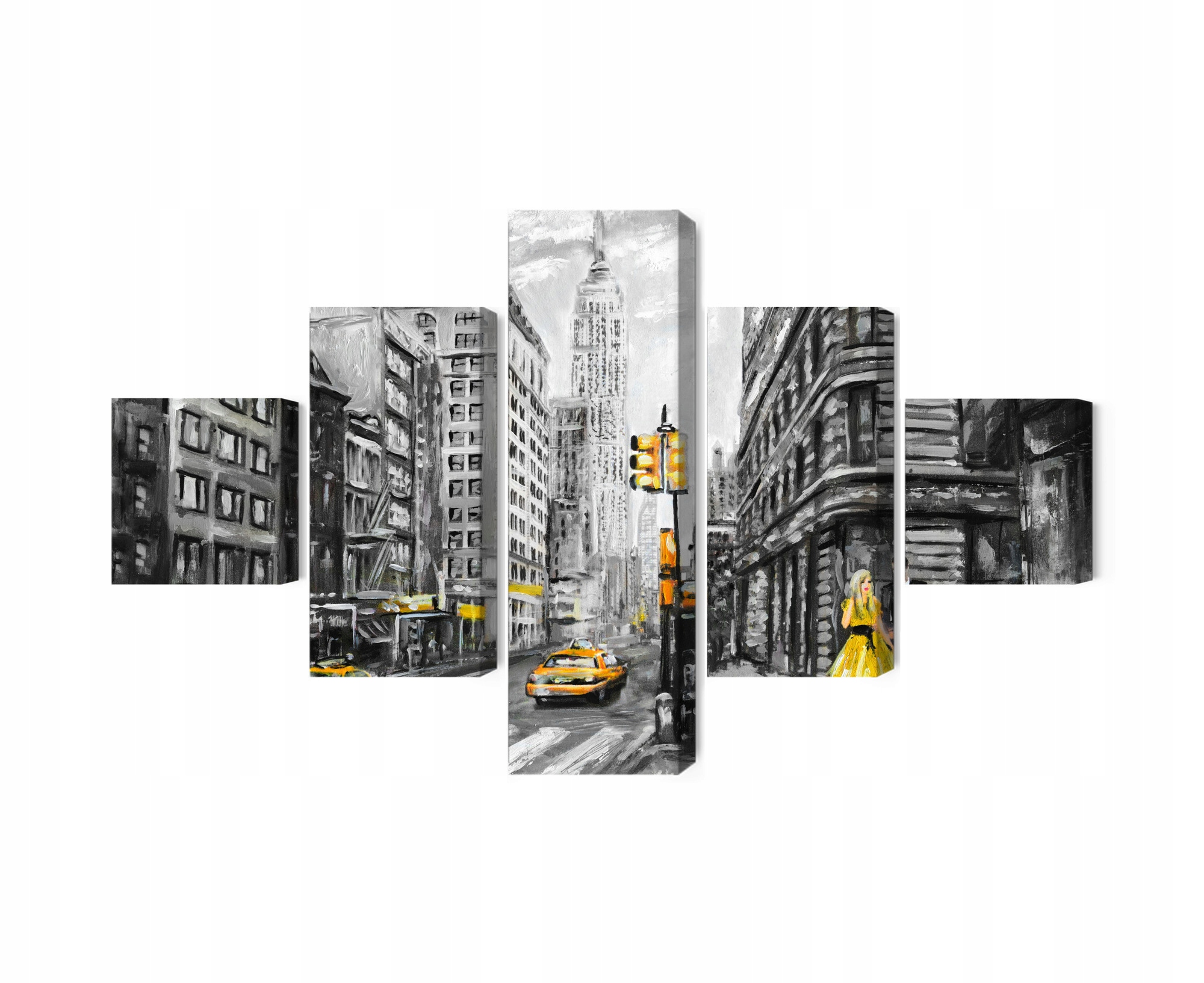 Vícedílný obraz Pohled na ulici New Yorku Canvas 250x150