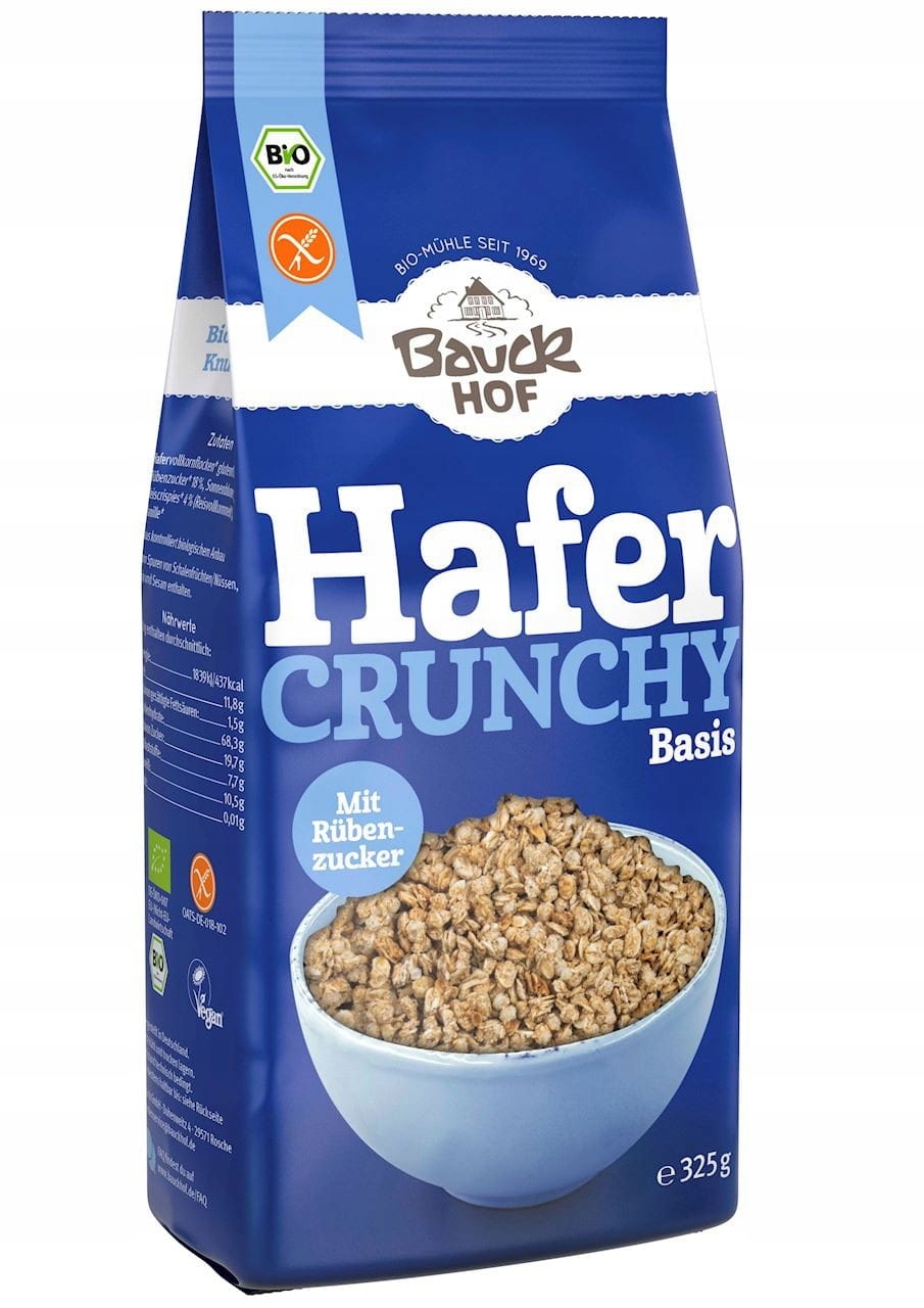 Levně 2x Bauck Hof Bezlepkové ovesné křupky Bio 325 g