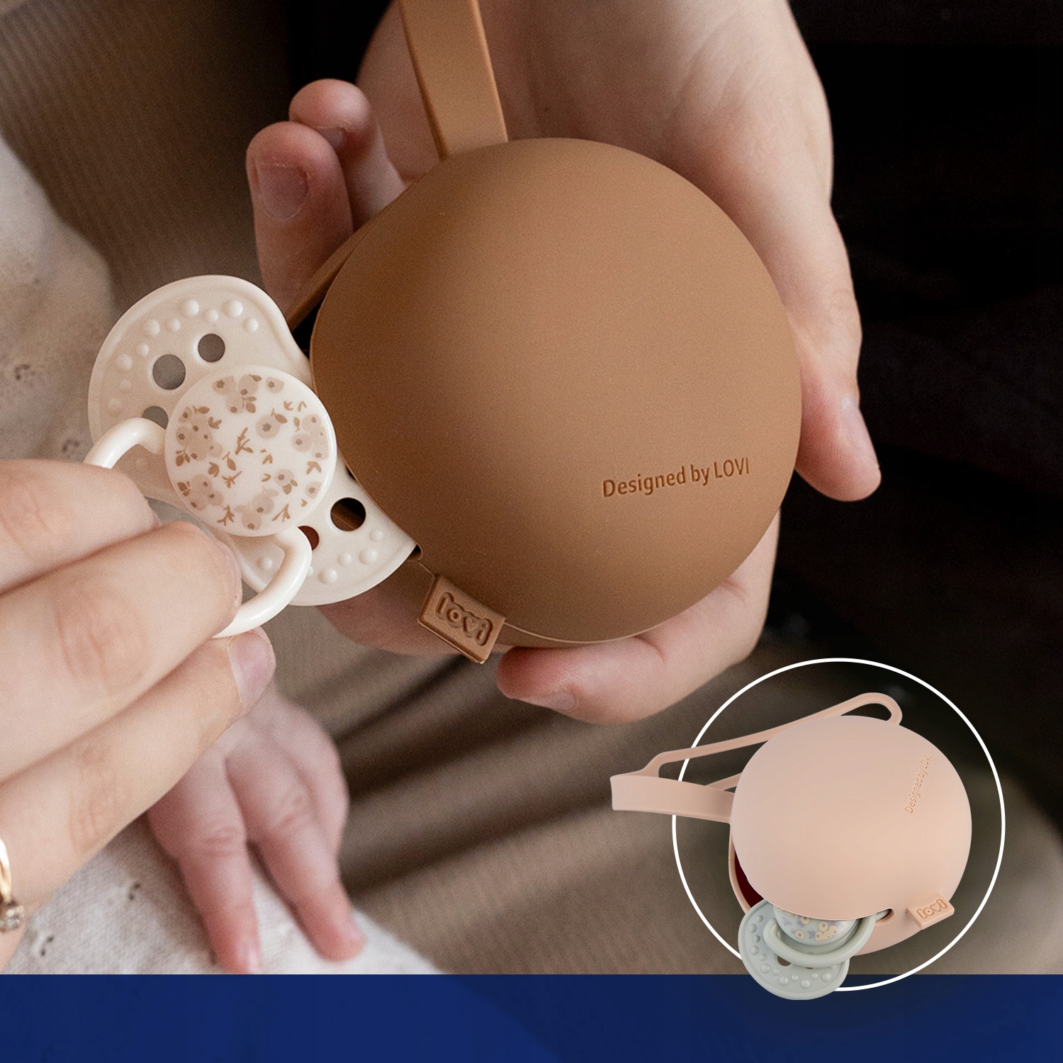 LOVI ETUI NA SMOCZEK SILIKONOWY PISTACHIO Materiał silikon