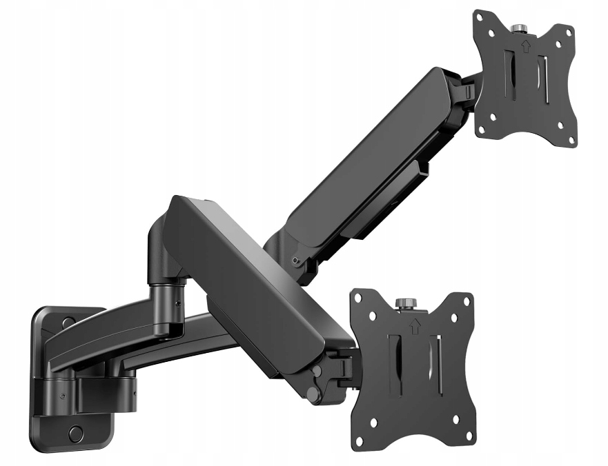 Uchwyt ścienny do 2 monitorów 17-32" Vesa 75x75 100x100 9kg na ramię