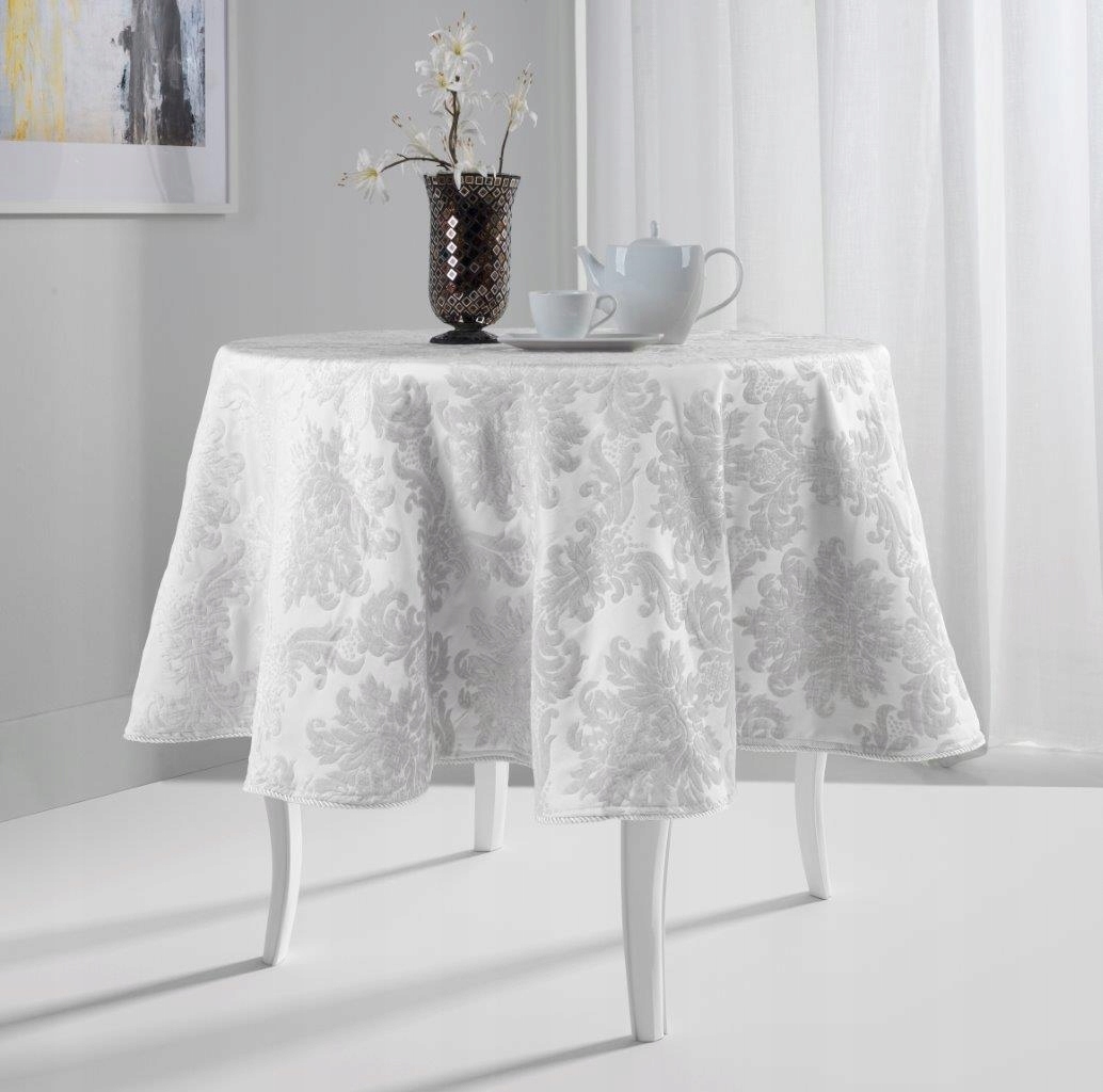 

Obrus Premium Glamour Tkanina Żakardowa Koło 140cm
