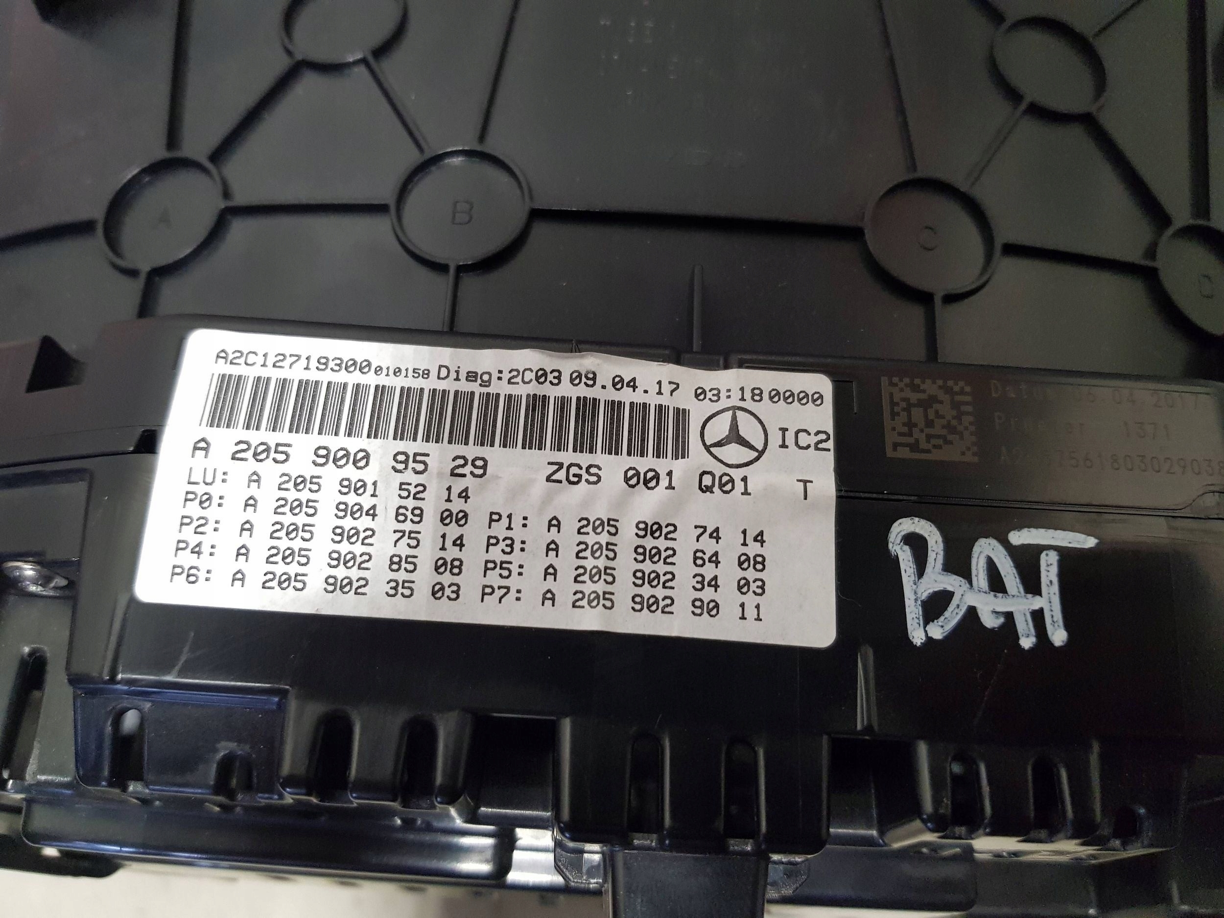 dials dials Mercedes C W205 2059009529 EU EUROPA