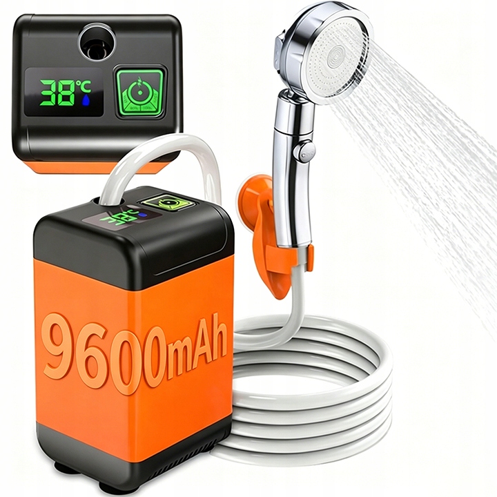 Přenosný Turistický Kempingový Automobilový Sprchový Kout Na Akumulátor 9600 mAh