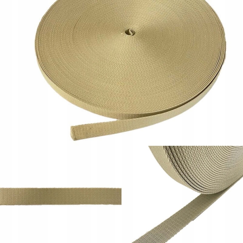 

Taśma Nośna Polipropylenowa 25mm/2mm 5mb khaki