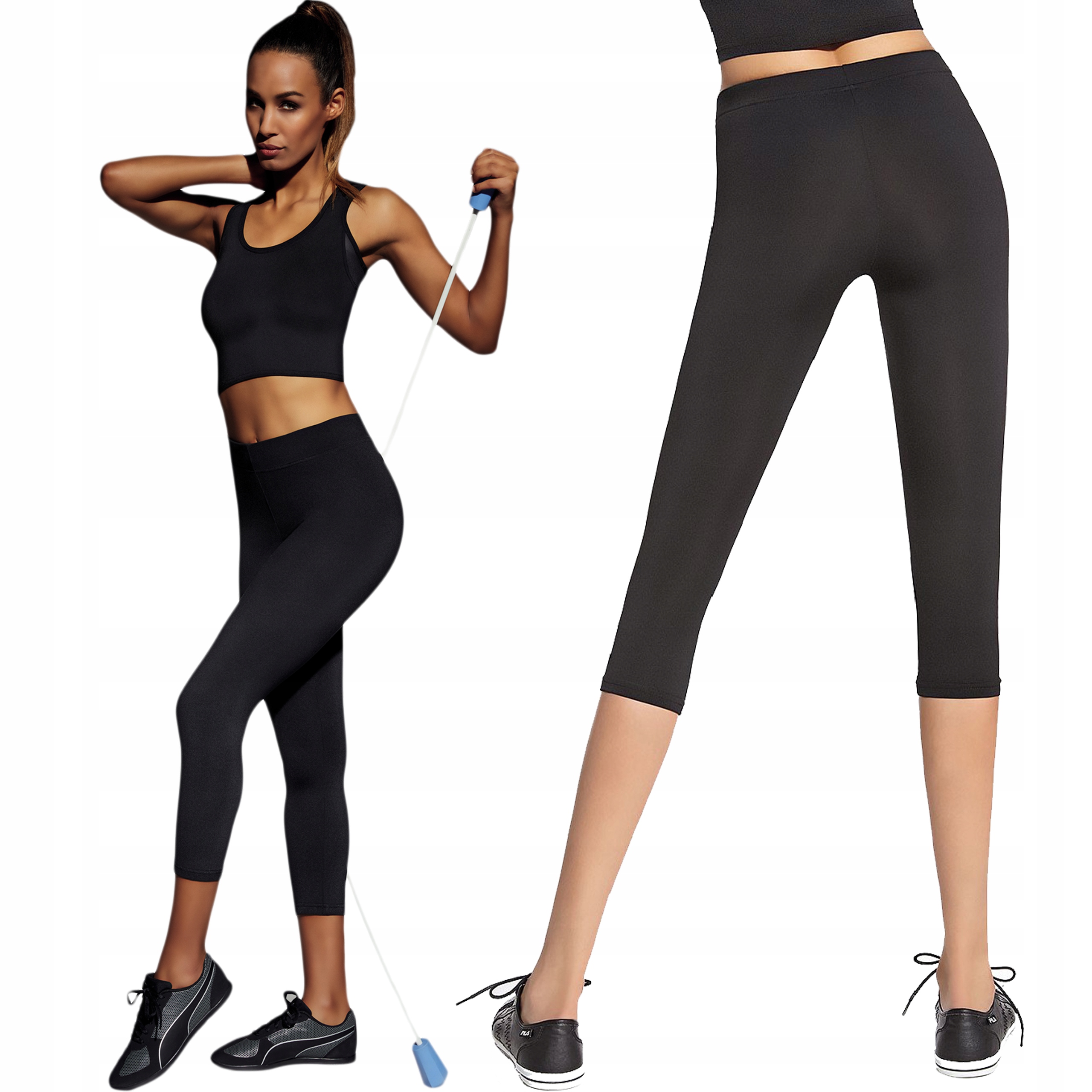 Bas Bleu Forcefit 70 Leginsy 3/4 Oddychające XL