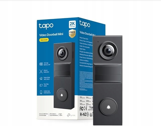 Videovrátnik TP-Link bezdrôtový Wi-Fi Tapo D205