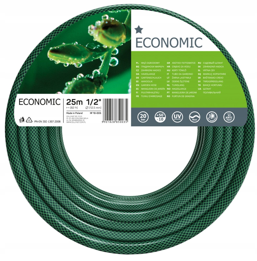 

Wąż ogrodowy Cellfast Economic 1/2" 25 m