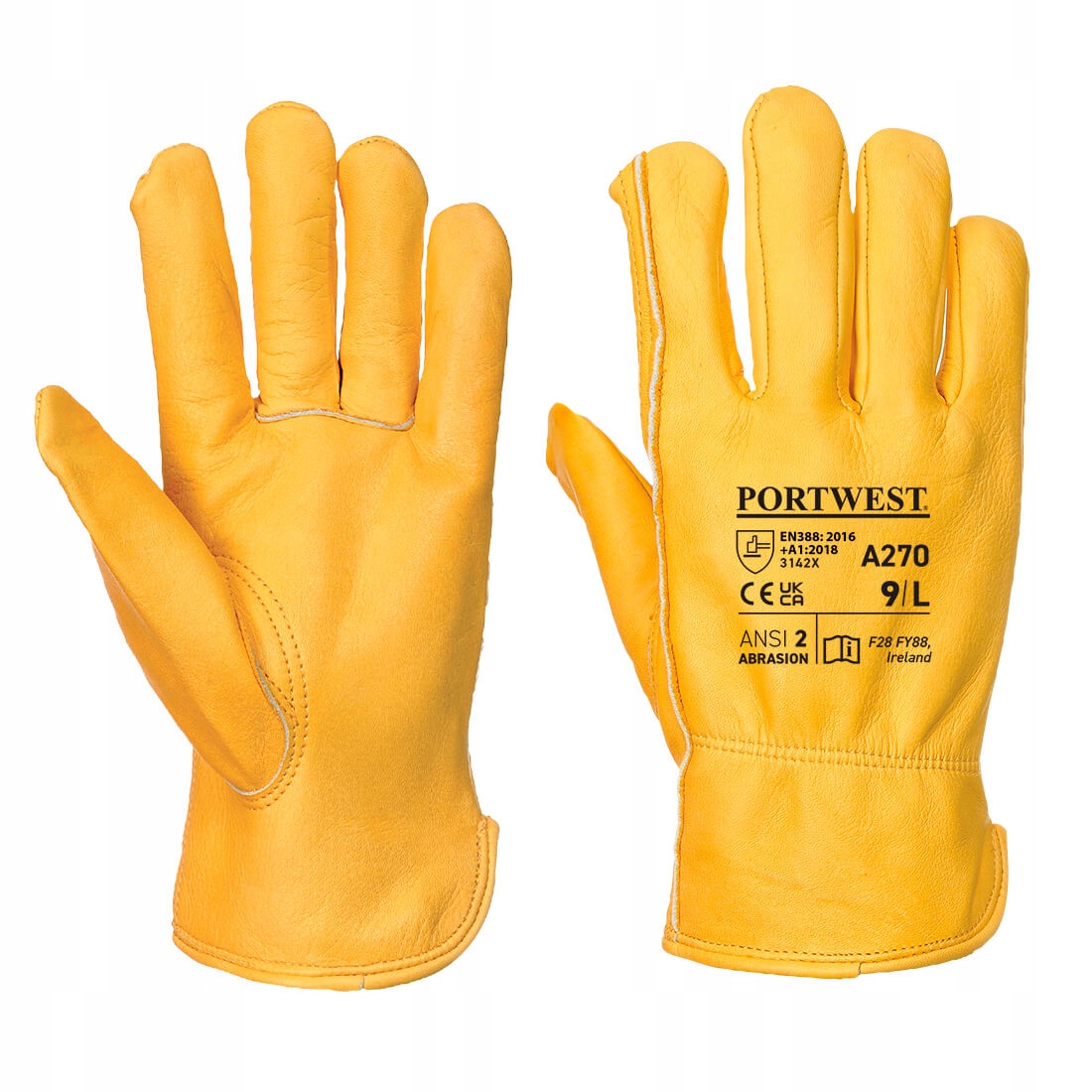 

Rękawice skórzane Driver Portwest A270 9-L