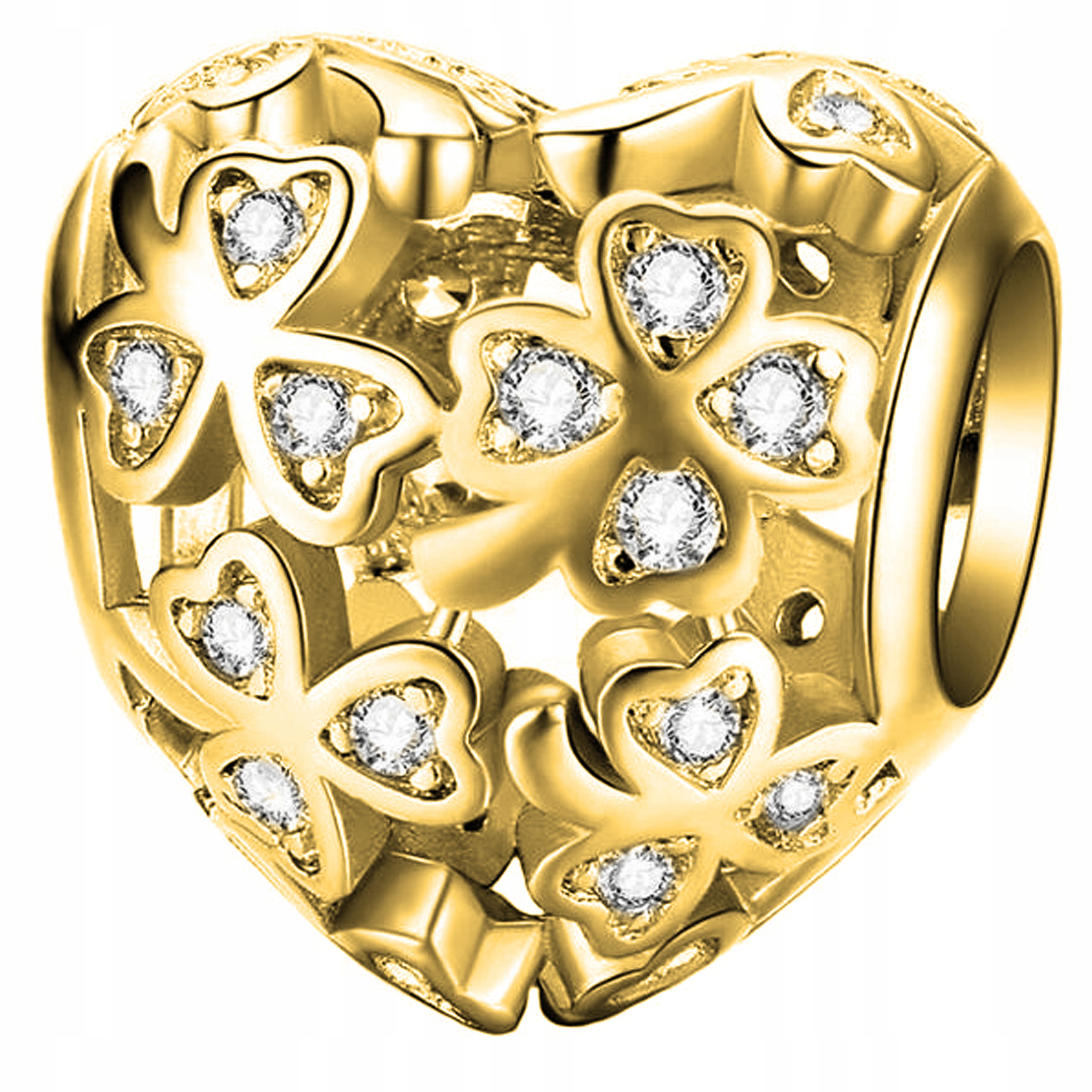 

Charms złoty Kwiatek srebro 925 do Pandora