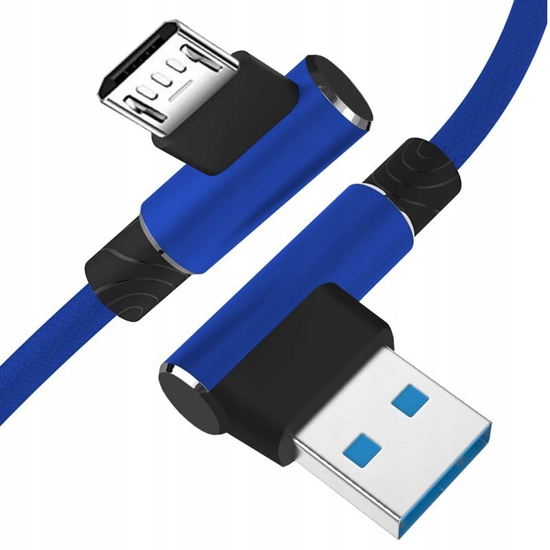 

Przewód Micro 2M Kąt 90° Szybkie Ładowanie Qc 3.0