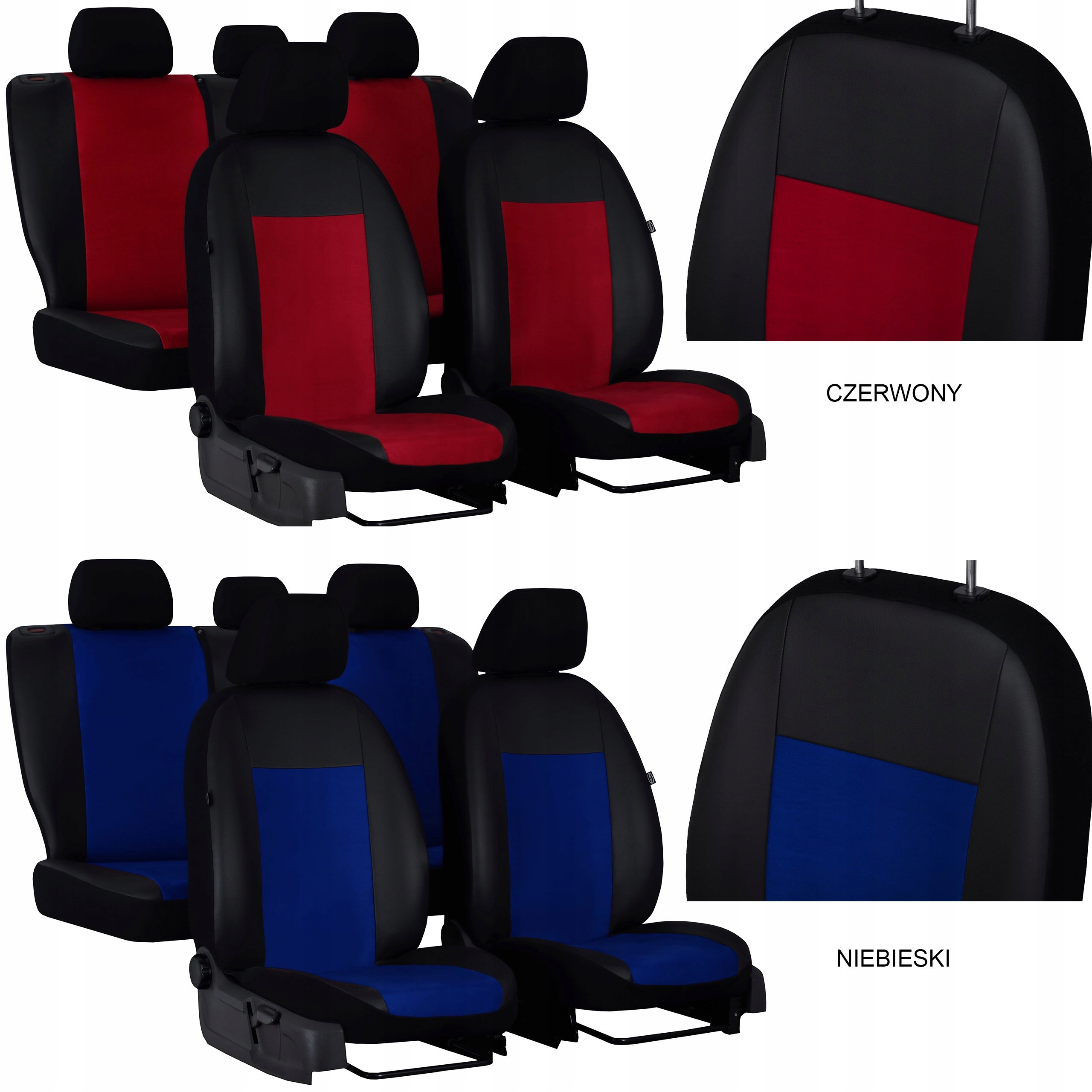 SEAT IBIZA 2 3D POKROWCE MIAROWE SKÓRA ALICANTE Typ pokrowiec