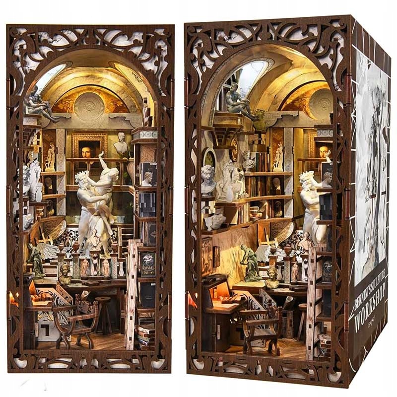 Puzzle 3d Diorama Book nook Model Skarby Słonecznej Italii Włochy