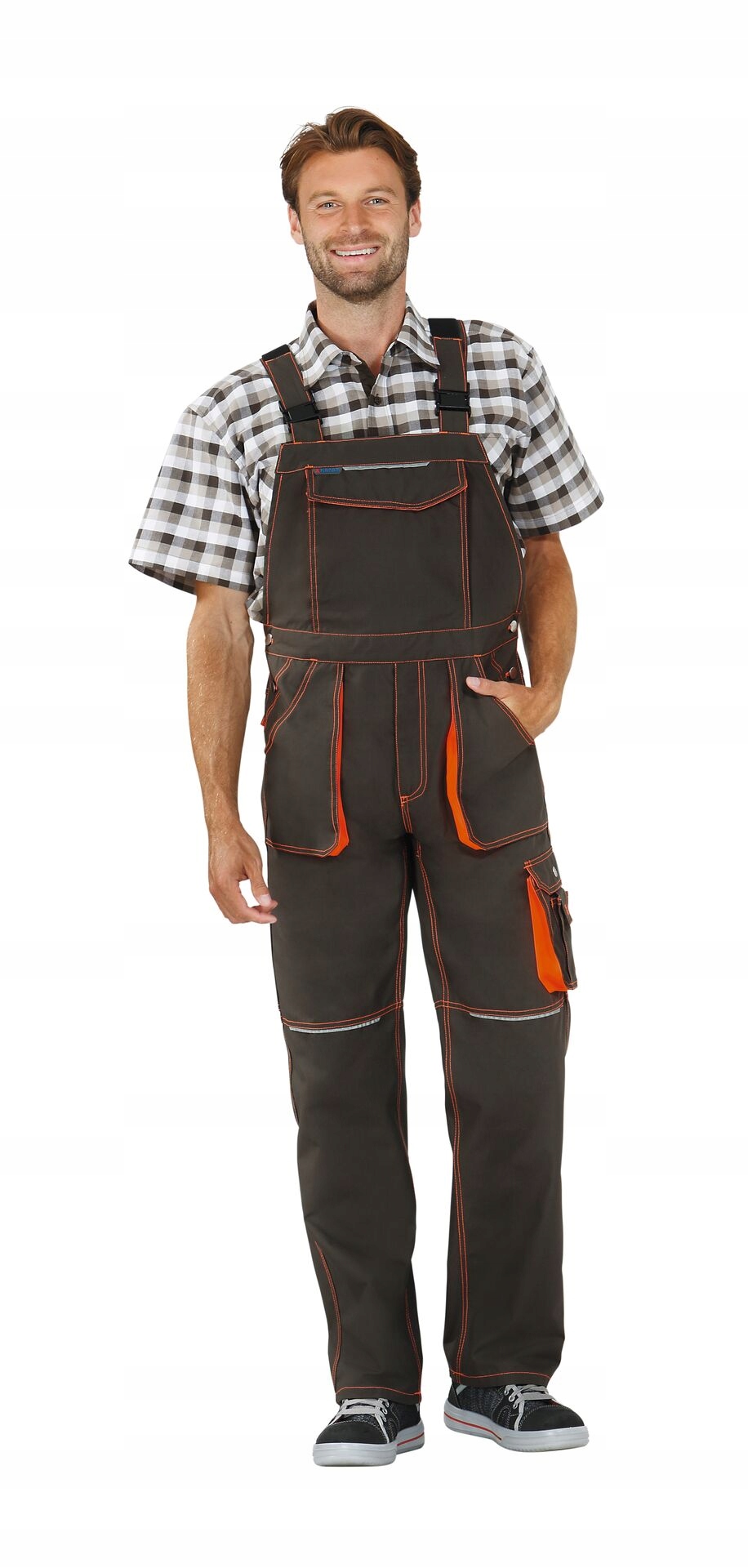 Pracovní zahradnické kalhoty Planam Basalt Neon r26