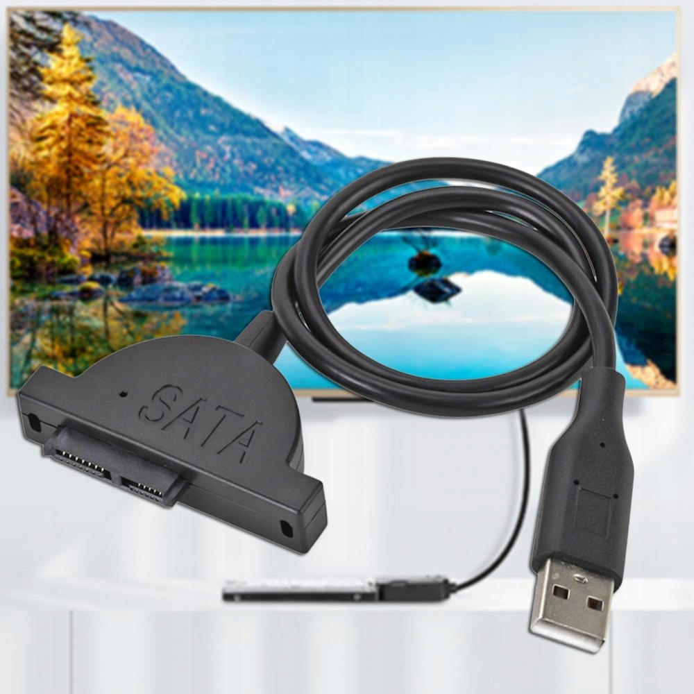 Kabel Adapter USB 2.0 Slimline Slim SATA 7 + 6 13 PIN Przejściówka + śruby EAN (GTIN) 5903794103603