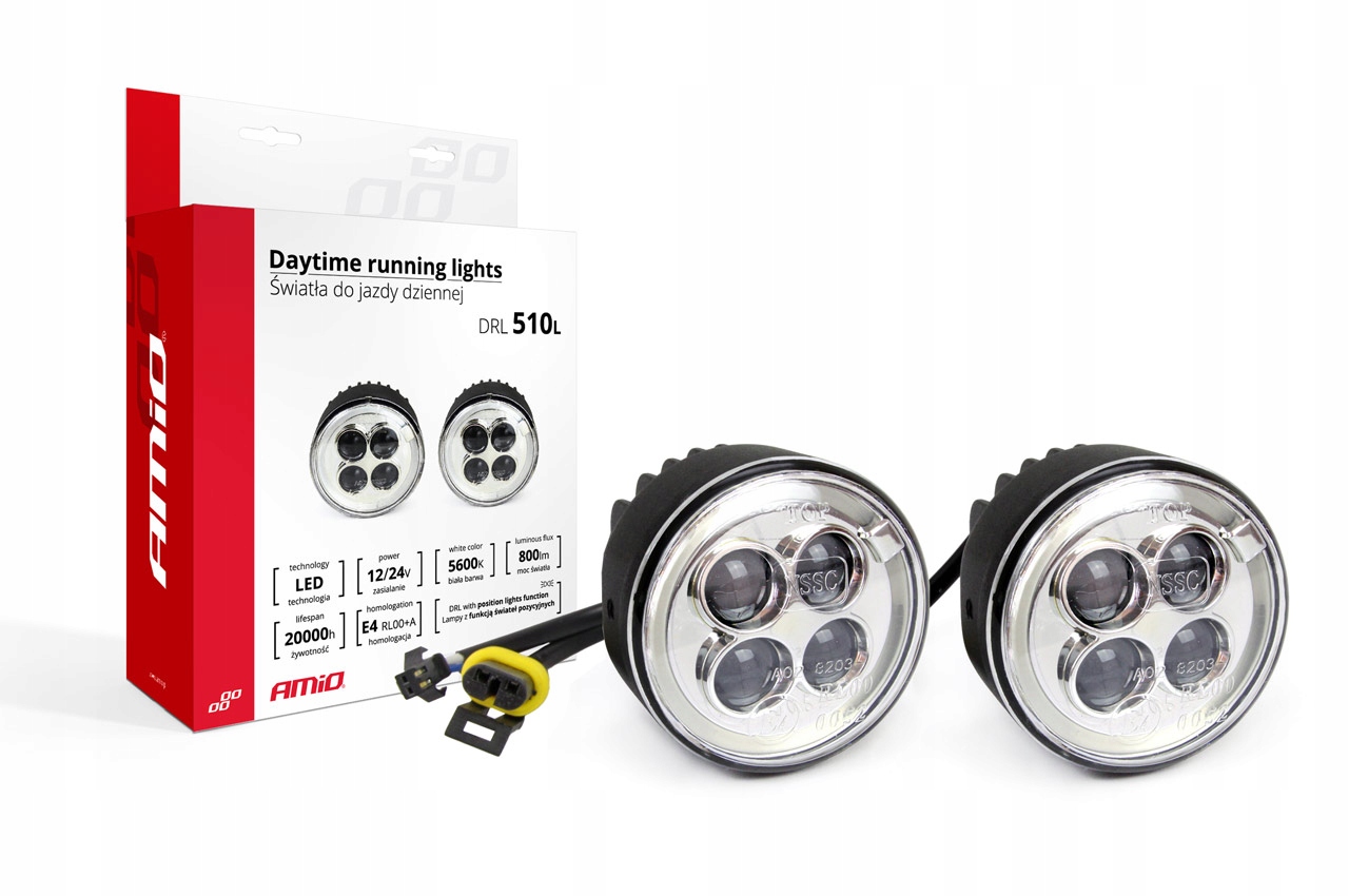 01525 - СВІТЛОДІОДНІ ДЕННІ ХОДОВІ ВОГНІ DRL З ПОЛОЖЕННЯМ