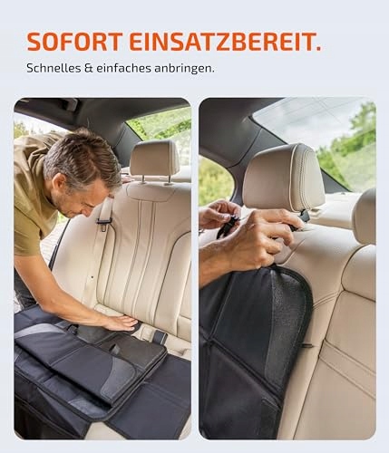 LIONSTRONG Mata Ochronna Do Fotelika Samochodowego ISOFIX Wodoodporna Czarn — miniatura 4
