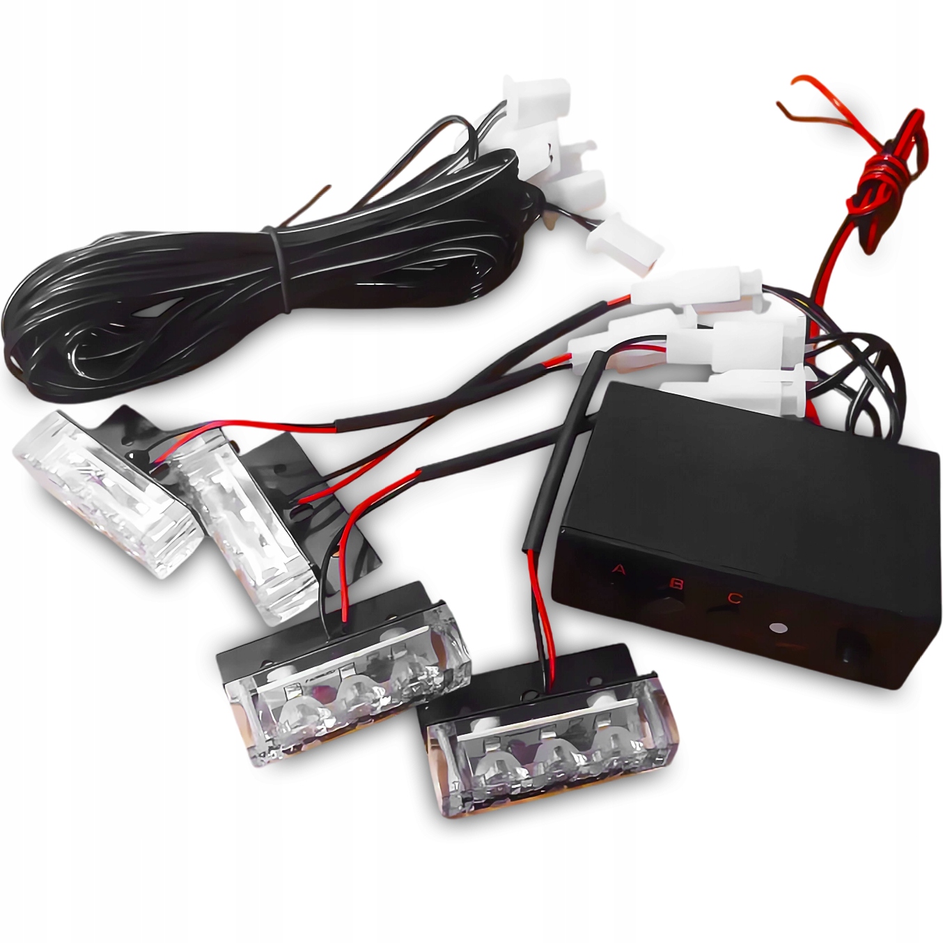 Stroboskopy stroboskop silniční asistence kohout 4x3 Led 12V Přepínač