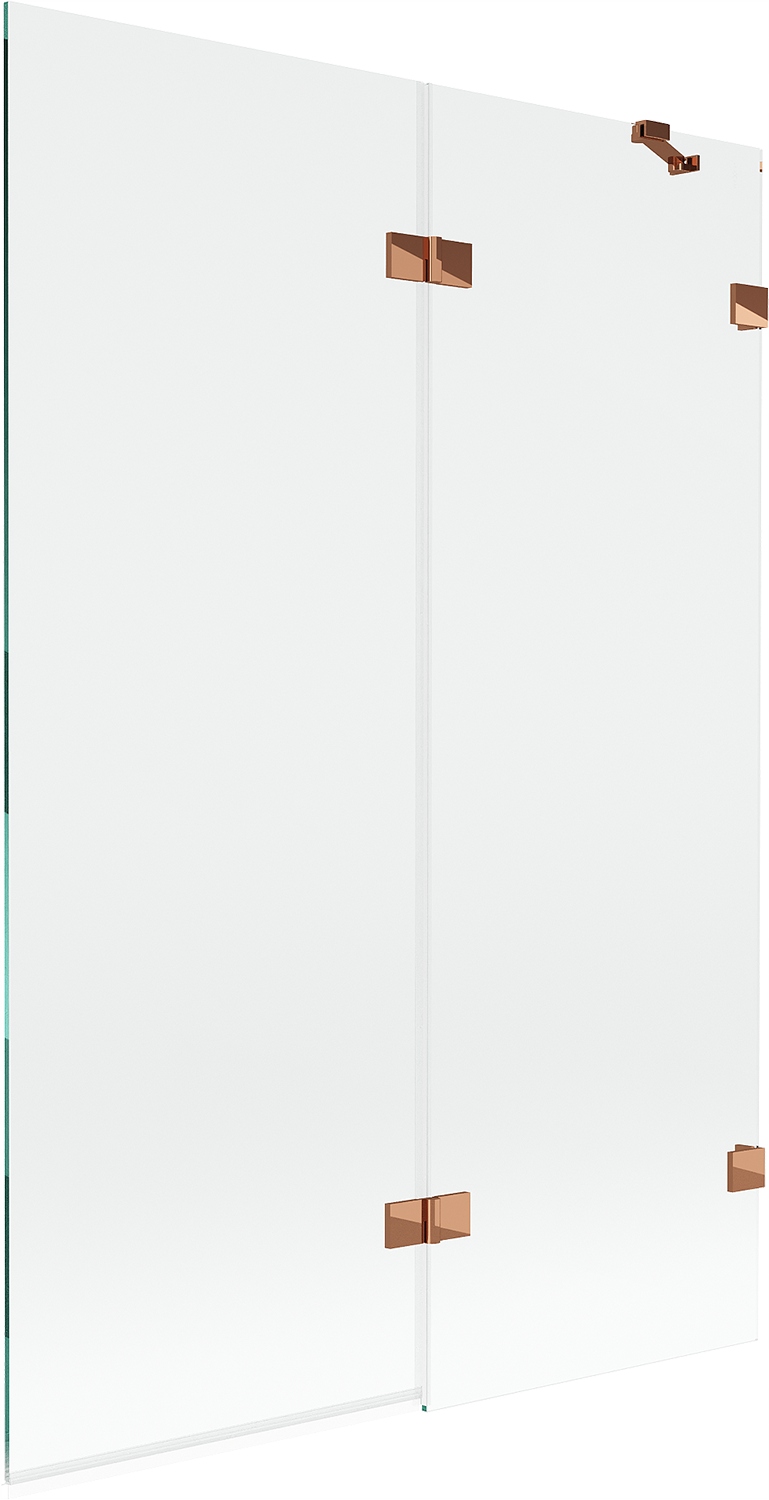 Mexen Lunar sprchová zástěna 2-křídlá pravá 120 x 150 cm, transparentní, rů