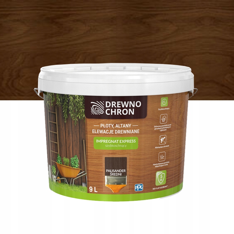 

Drewnochron Impregnat Express Ogród palisander 9L