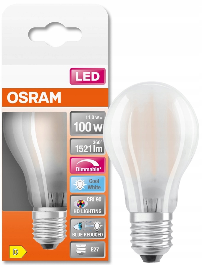 

Osram żarówka Led 11W 100W 4000K DIM mat